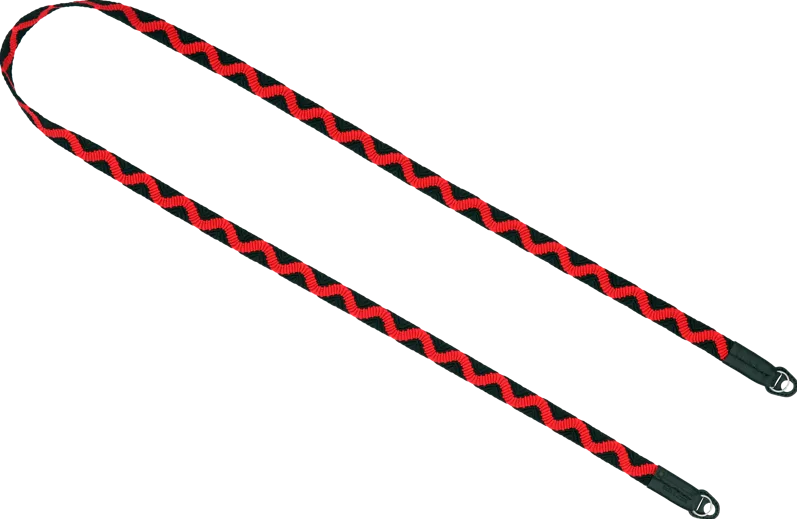 ARTISANARTIST ACAM-318 Silk Camera Strap w/ Traditional Japanese Pattern (Long) BLK/Red