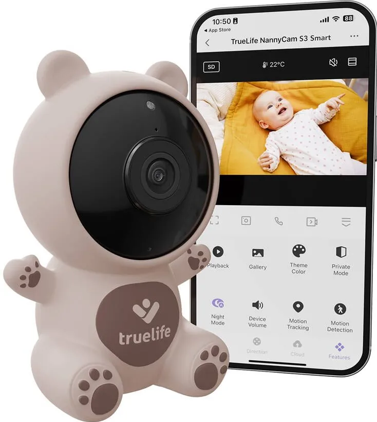Truelife TrueLife NannyCam S3 Smart Smart baby monitor