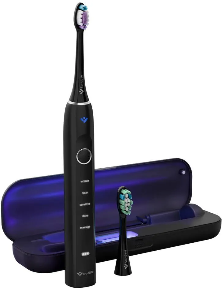 Truelife SonicBrush Clean70 UV Sonic Toothbrush, Black