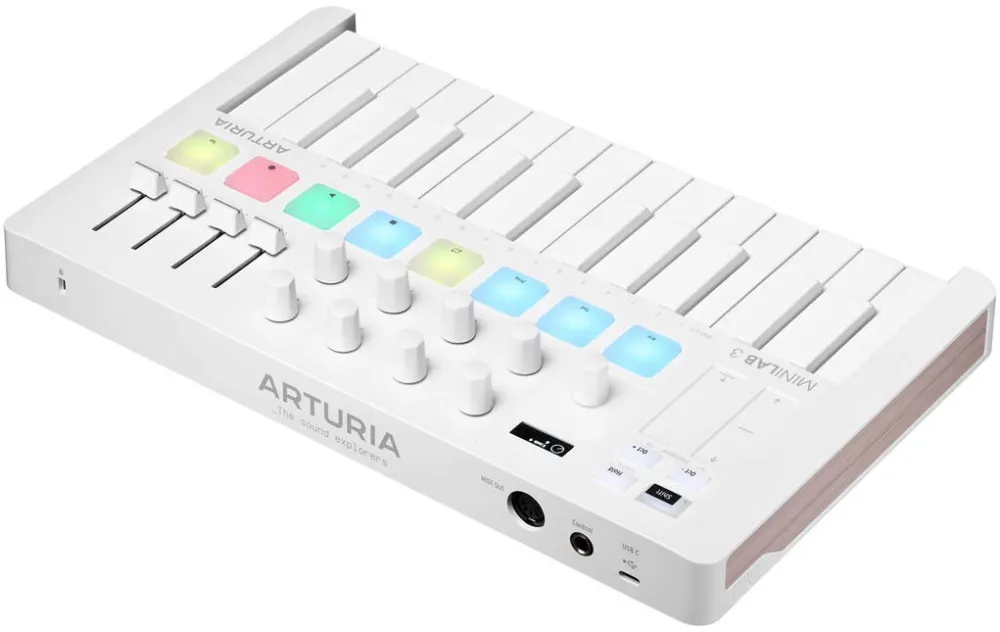 ARTURIA MiniLab 3 - MIDI control keyboard, white