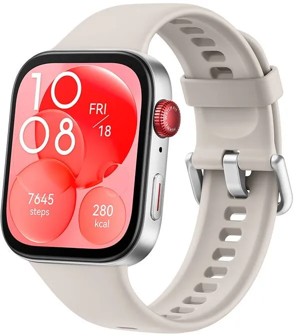 Smartwatch Huawei FIT 3 Moon Alb Fluoroelastomer Strap