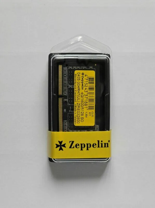Memorie Laptop ZEPPELIN SODIMM DDR3  8GB frecventa 1600 MHz, (kit 2 x 4GB), low voltage, retail "ZE-SD3-8G1600V1.35-KIT"