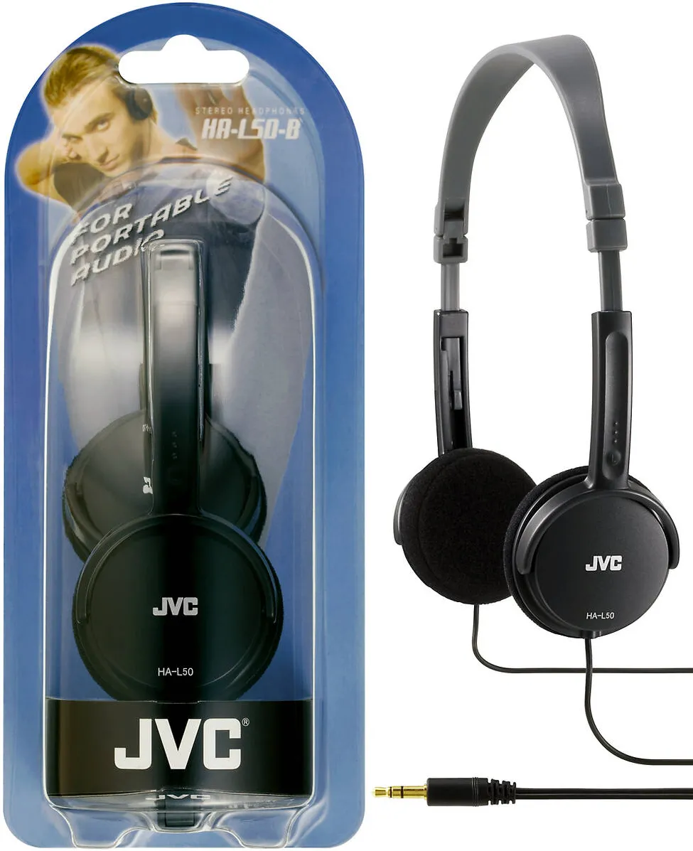 JVC JVC HA-L50-B headphones/headset Head-band Black