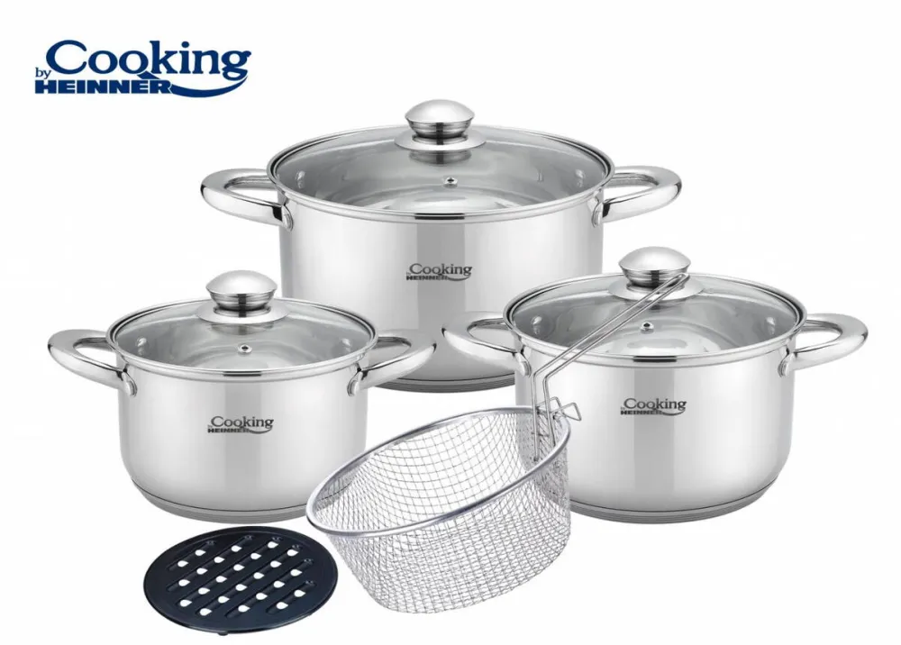 HEINNER Set gatit din INOX 8 piese, victoria