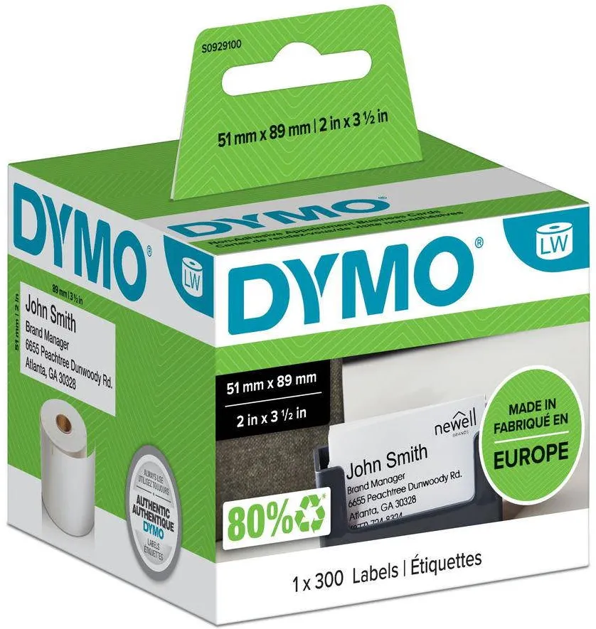 Consumabil Termic Dymo LW-Termin/Namensschild 51x 89mm kleb. 300St/Rol