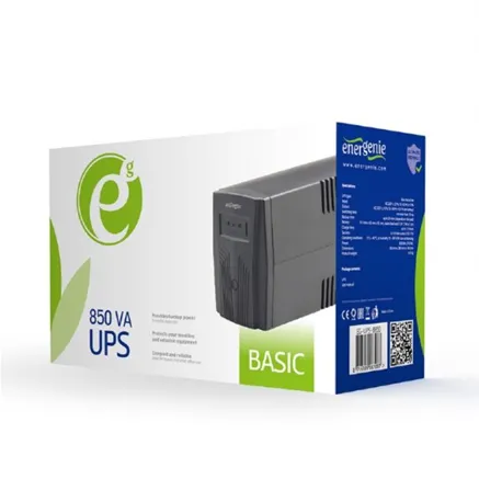 UPS ENERGENIE 850 VA "Basic 850" UPS, Shuko output sockets, black