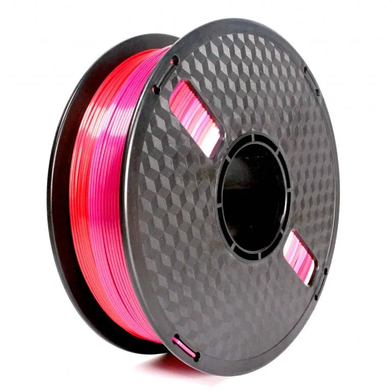 Gembird Filament, PLA Silk Rainbow, red/purple, 1.75 mm, 1 kg