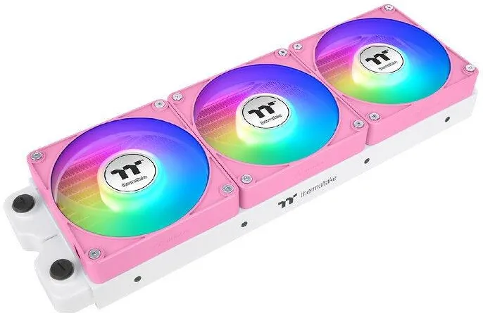 Thermaltake Ventilator PC Thermaltake CT120 EX ARGB Sync, set 3 ventilatoare, roz, 12x12cm