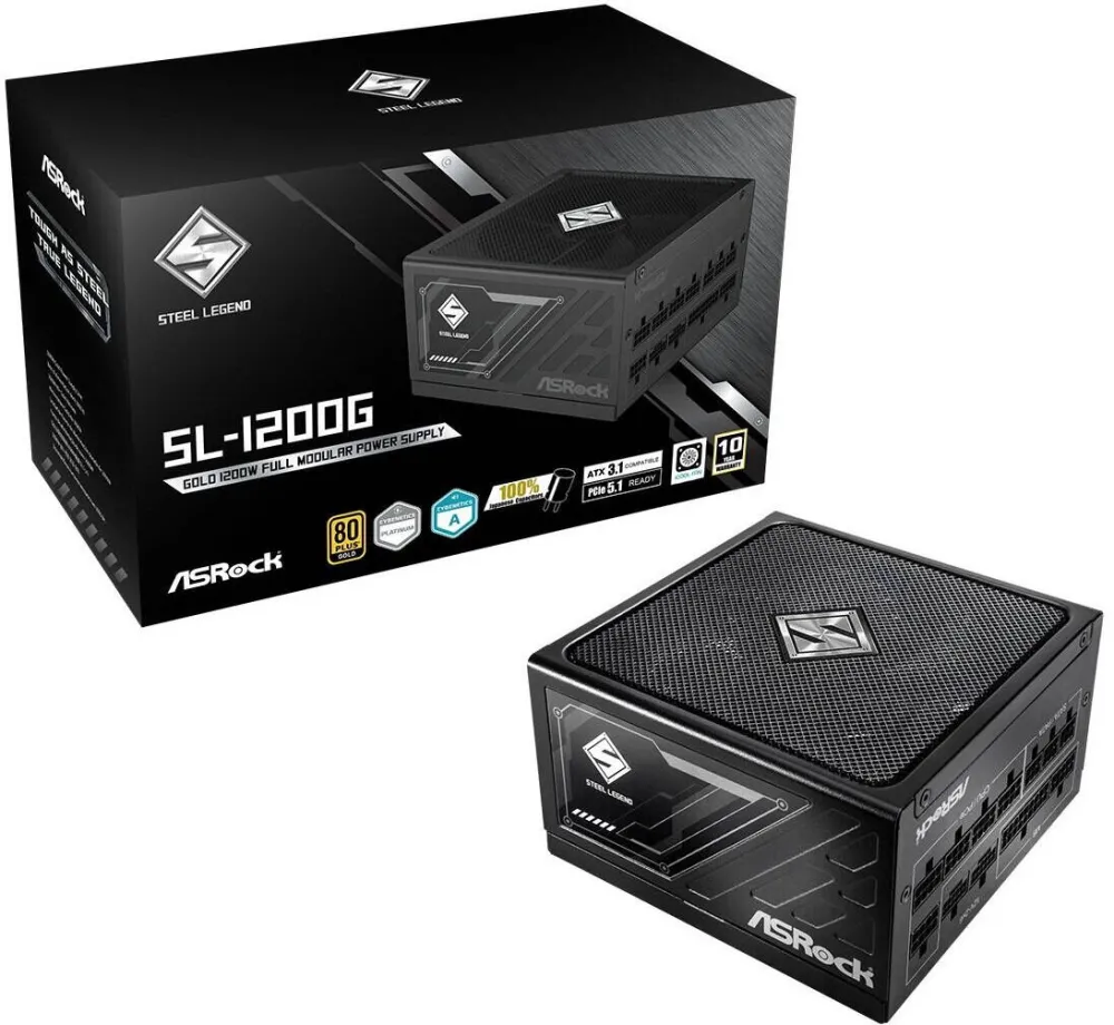 Sursa PC ASRock Sursa PC ASRock 1200W, modulara, ATX 3.1, 13,5cm, 80+ Gold