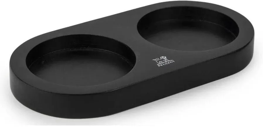 Peugeot Suport pentru macinat din bambus, Peugeot, pentru macinatori cu diametru maxim 6,4 cm, inaltime recomandata 16 cm, negru