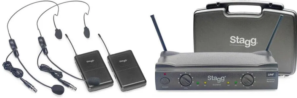 Microfon Stagg Stagg SUW 50 HH FH EU UHF Negru