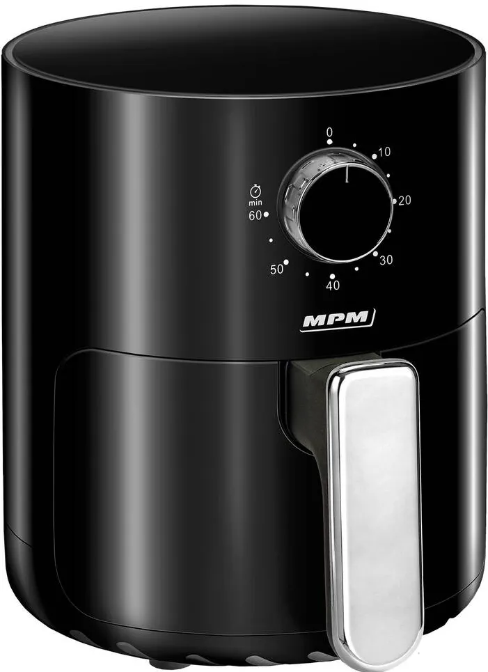 MPM Friteuza fara ulei MPM FitFryer, 800W, 2l, Negru, termostat reglabil, cos detasabil