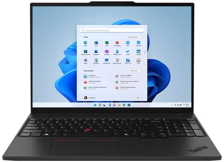 Laptop Lenovo ThinkPad P16s Gen 4 21RX000XRI, 16 inch 1920 x 1200, AMD HX 370 12 C / 24 T, 2.0 GHz - 5.1 GHz, 12 MB 24 MB cache, 28 W, 64 GB DDR5, 1 TB SSD, AMD Radeon 890M Graphics, Windows 11 Pro