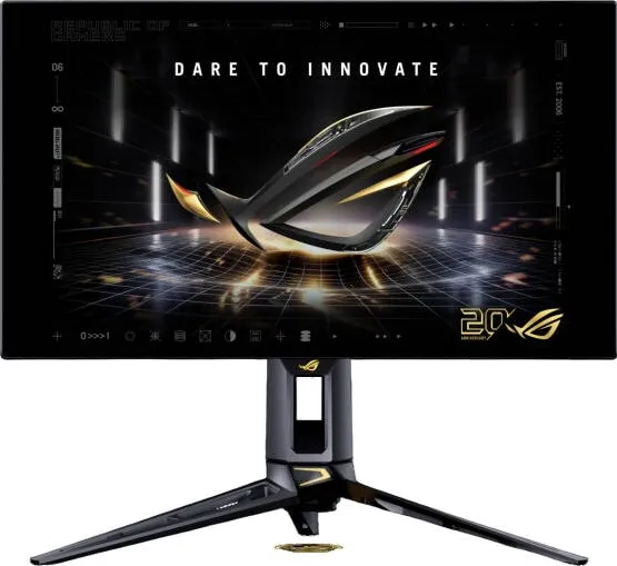 Monitor Asus GAMING ROG Swift OLED PG27AQWP-G ROG ANNIVERSARY EDITION 20, 26.5", QHD (2560 x 1440) OLED, 540Hz, 0.02ms(GTG), Dual Mode, FreeSync™ Premium Pro, G-SYNC® Compatible, ELMB, HDMI 2.1, DisplayPort 2.1, USB Hub, Pivot, Negru 90LM0CF0-B019B1