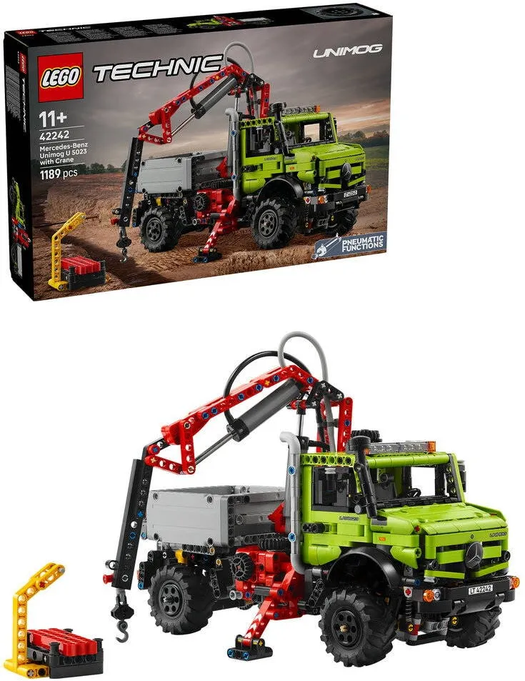 LEGO Technic - Mercedes-Benz Unimog U 5023 cu macara 42242, 1189 piese