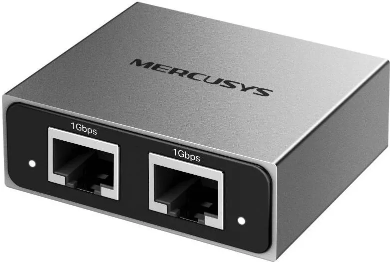 Bridge/Range Extender MERCUSYS Splitter retea ethernet MEH25, 3 x gigabit port, plug-in play, compatibil Cat 8/7/6/5e/5
