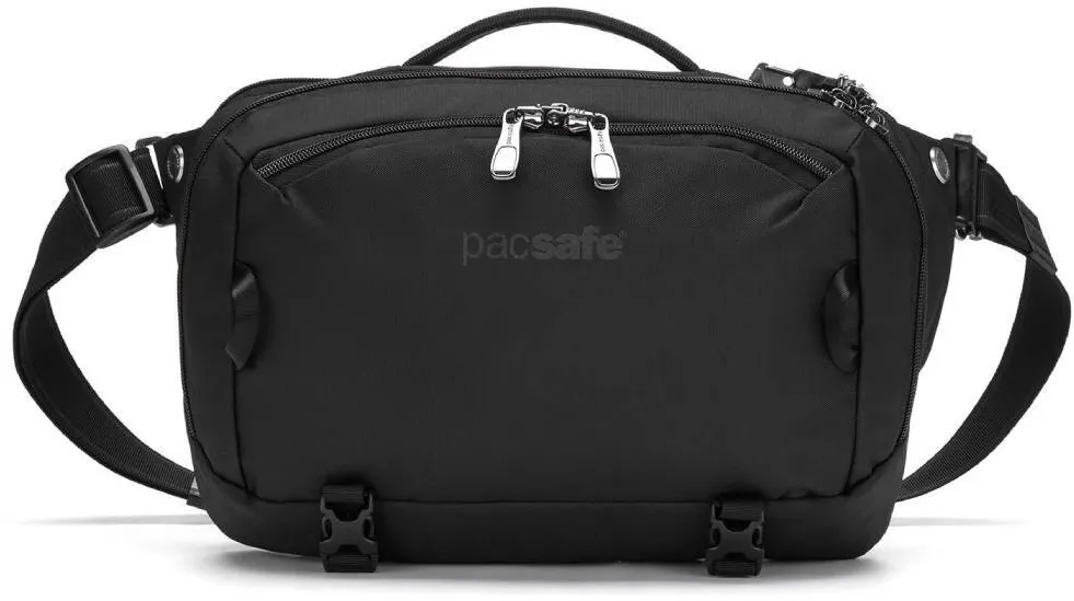 Pacsafe Geanta Pacsafe EXP 12" Sling Crossbody, anti-incarcare, 10L, neagra, 24,5x36,5x11cm