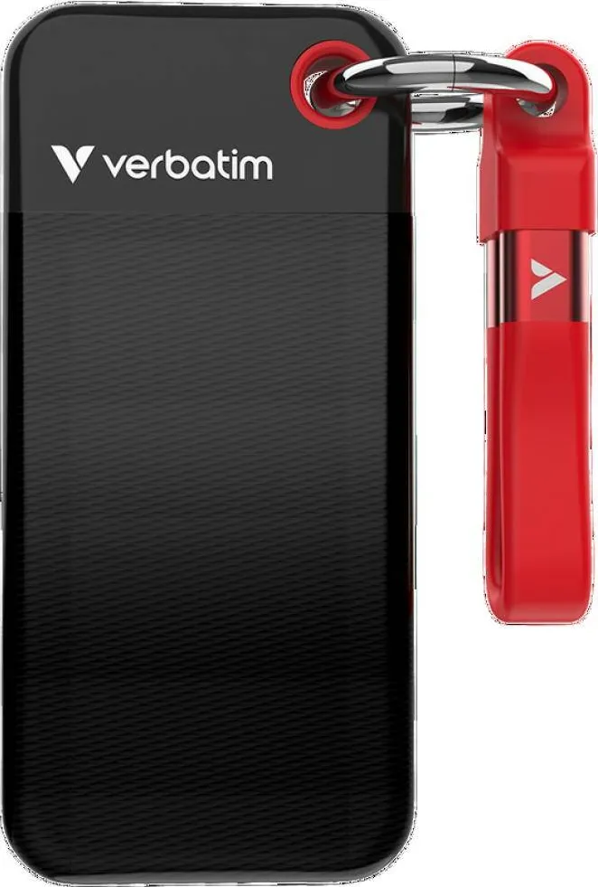 SSD Extern VERBATIM Pocket 512GB rosu 3.2 USB-C