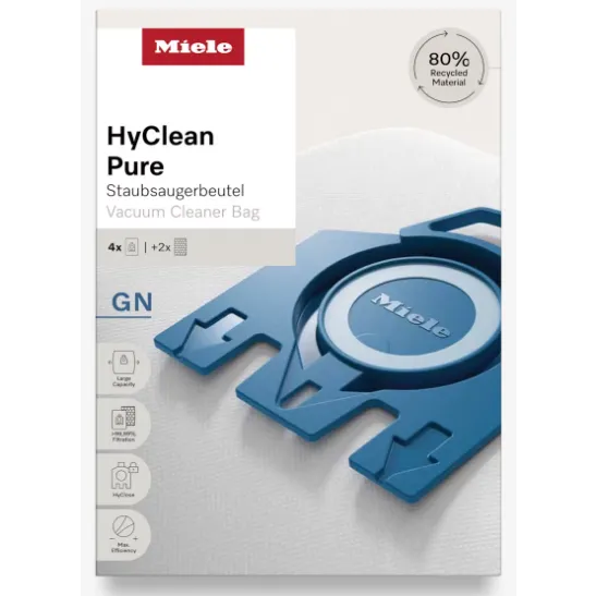 MIELE Saci aspirator HyClean Pure GN, 4 saci, un filtru motor, un filtru evacuare