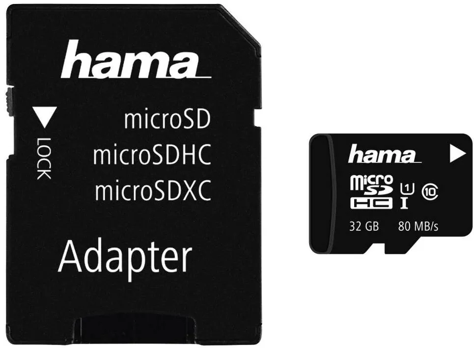 Card de Memorie HAMA Hama Card microSDHC 32GB UHS C10+ad, 124139