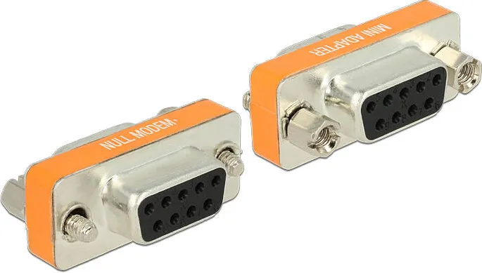 Adaptor DELOCK 65570, Adaptor Null Modem, D-Sub, 9 pini, mama > mama, Gender Changer