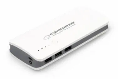 Baterie externa Esperanza Radium EMP106WE 8000 mAh gri alb
