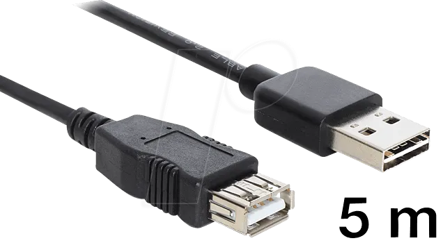 DELOCK 83373, EASY-USB - USB extension cable - USB to USB - 5 m