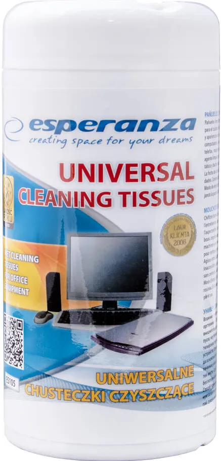 Solutie de curatare Esperanza ES105 Universal cleaning wipes - 100 items