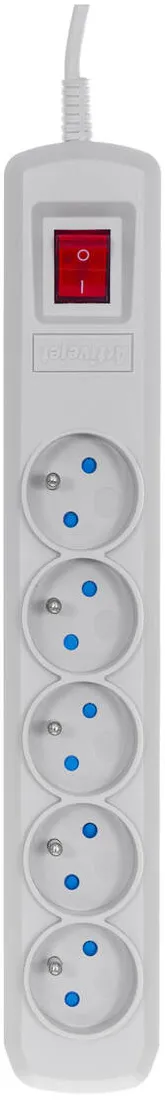 ACTIVEJET Priza/Prelungitor grey with cord ACJ COMBO 5G/5M/BEZP. AUT/S