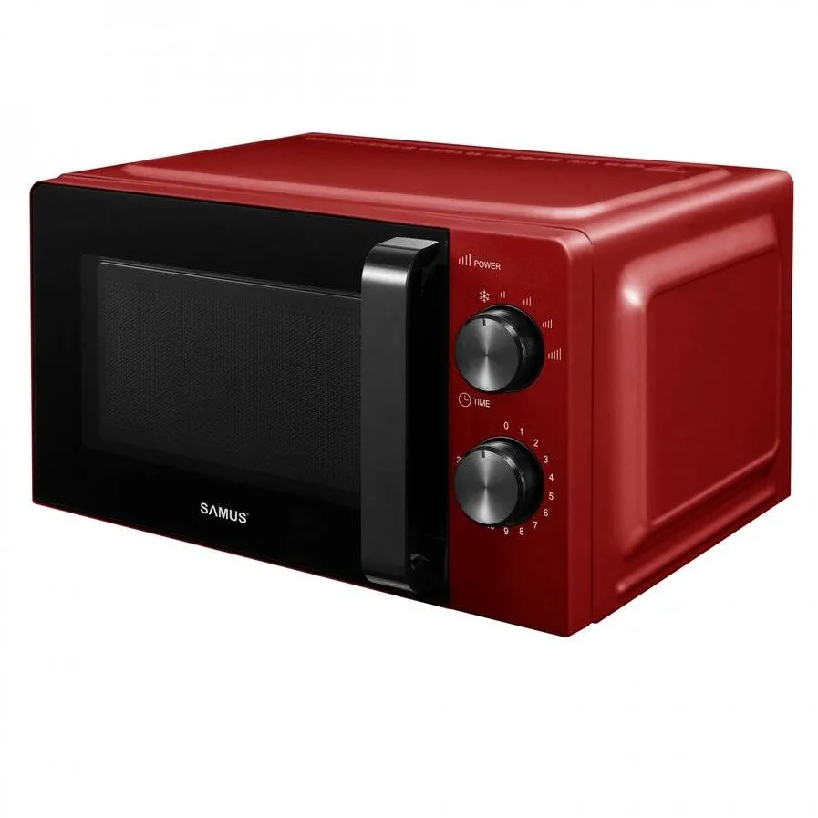 Cuptor cu Microunde Samus  SMC-20MR1 Putere 700W Timer Capacitate 20L Rosu