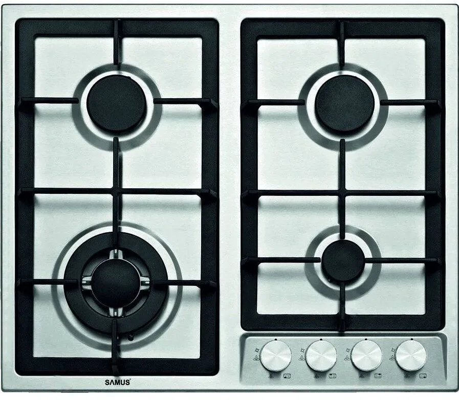 Plita Samus PSG-64SX1 4 arzatoare pe gaz Inox