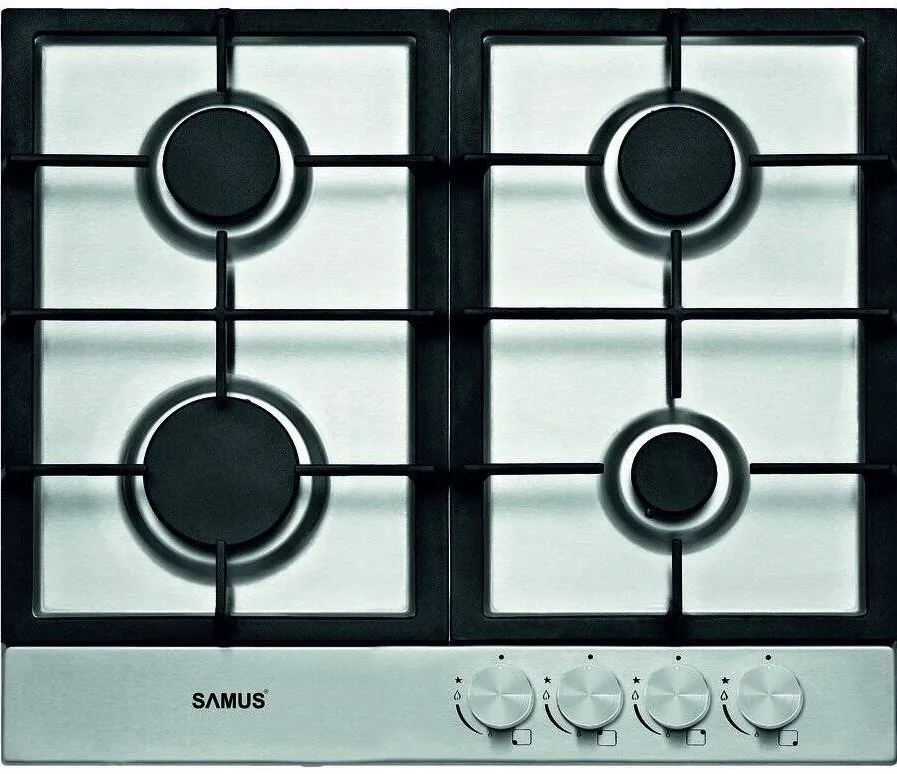 Plita Samus PSG-64SX3 4 arzatoare pe gaz Sistem de siguranta Inox
