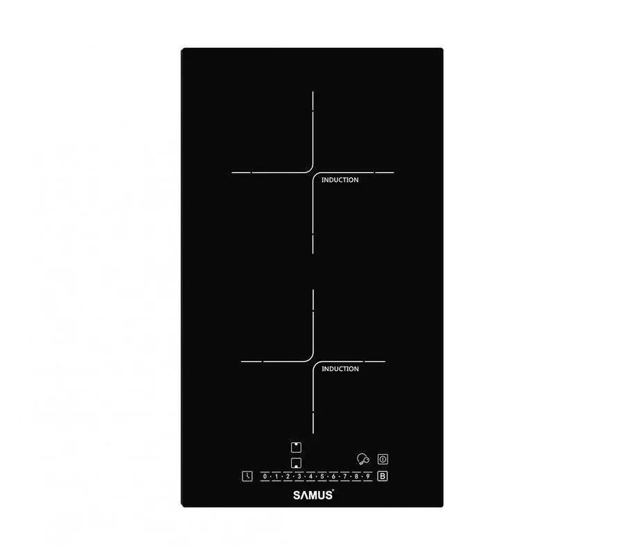 Plita Samus electrica incorporabila PSI-32BG5 inductie 2 zone de gatit 3500W Negru