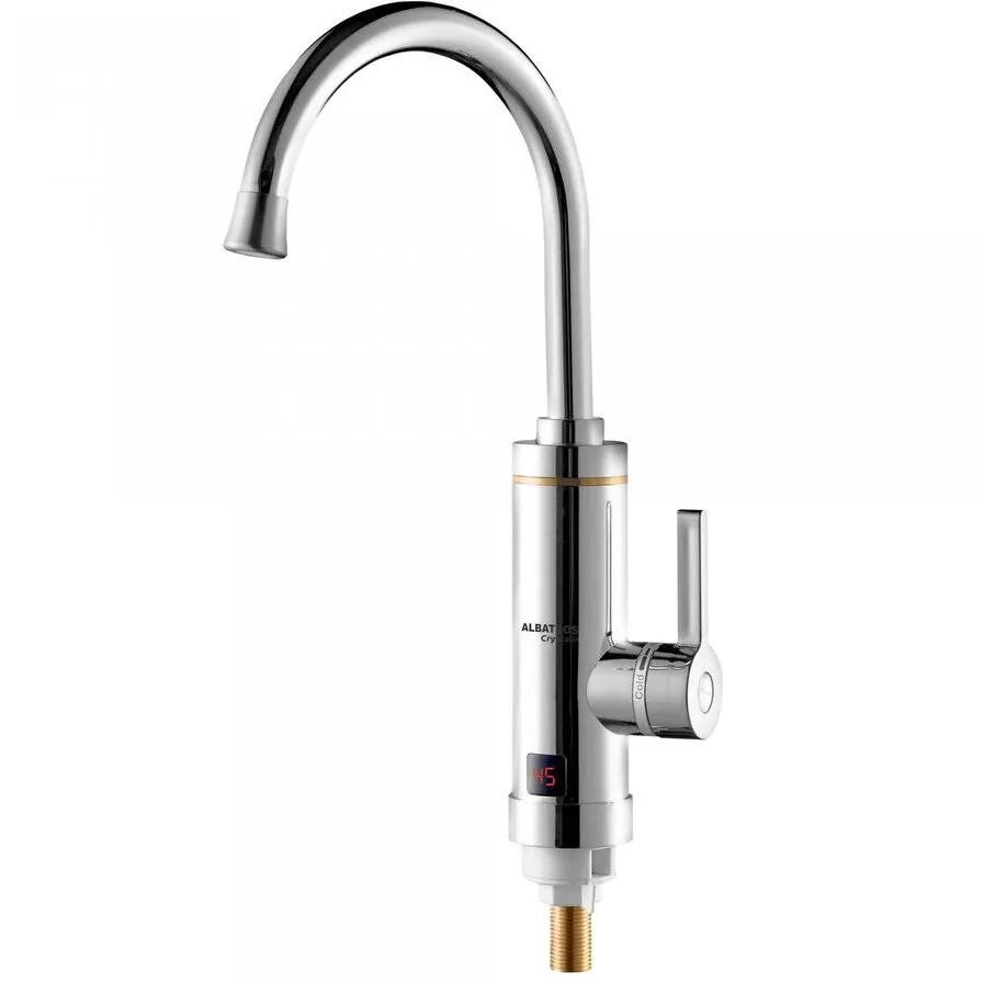 Albatros Robinet electric CRYSTALIN Putere nominala 3000 W Presiune apa 0.04-0.6 MPa Protectie impotriva supraincalzirii Afisaj al temperaturii apei