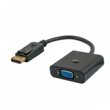 Adaptor SAVIO CL-90 0,2 m DisplayPort VGA (D-Sub) Negru