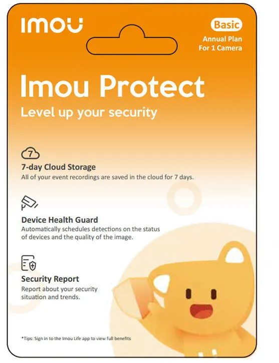 IMOU Card cadou de baza IMOU Protect (plan anual)