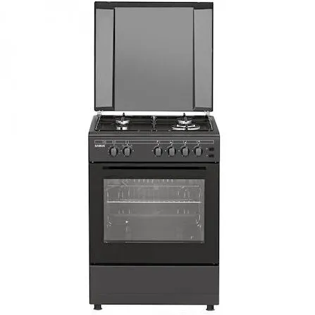Aragaz SM667APGS, 4 Arzatoare Gaz, Cuptor Gaz, 56 L, Grill, Timer mecanic, Antracit