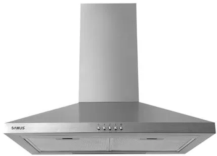 Hota Samus HS638DLX, Latime 60 cm, 1 Motor, 3 Trepte de absorbtie, Tip Turn, Inox