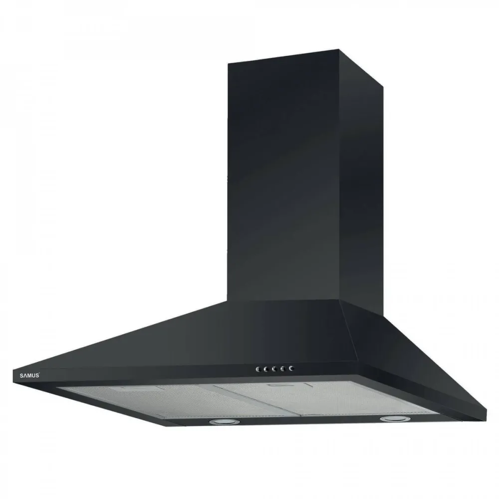 Hota Samus HS630DLB, Latime 60 cm, 1 Motor, 3 Trepte de absorbtie, Negru