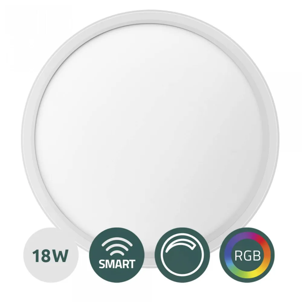 Plafoniera LED Smart Samus SLP300-2160LM-18W-3000/4000/6500K+RGB+DIMMER