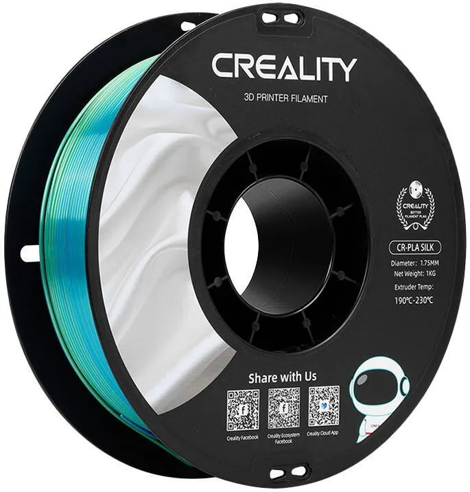 Filament CREALITY CR-Silk PLA Filament (albastru-verde)
