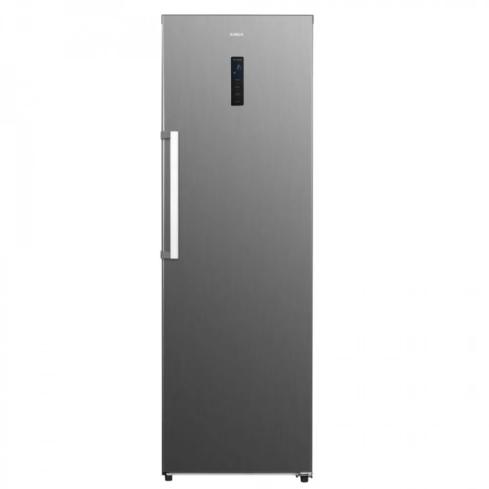 Frigider - Racitor Samus SRX474NFE, 359 L, Full No Frost, Multi Air Flow System, Clasa energetica E, Afisaj electronic LCD, H 185 cm, Inox/Argintiu
