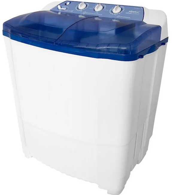Masina de Spalat Rufe Semiautomata cu Storcator Albalux AXS 8.3, 8 Kg, Capacitate rufe la stoarcere 3 kg, Alimentare apa calda sau rece, Alb