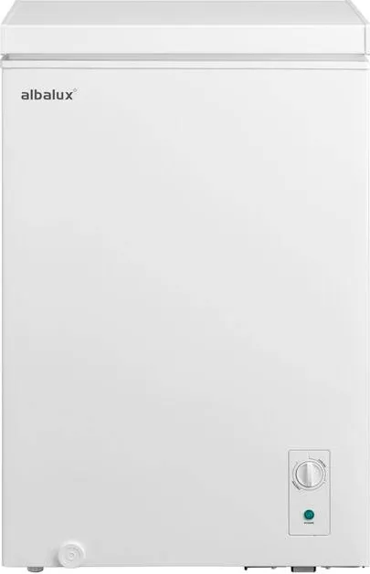 Lada frigorifica Albalux AXLF116E, 99 L, Clasa energetica E, Dubla functionare frigider/congelator, Termostat reglabil, Orificiu dranaj, Alb