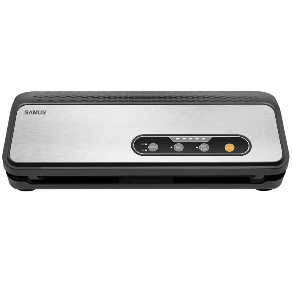 Aparat de vidat alimente Samus Sealmaster, 110 W, presiune vid 0.8 bar, negru + argintiu