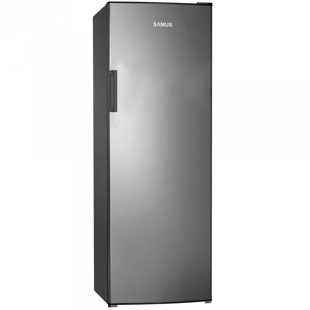 Congelator Samus SCGX337E, 242 litri, clasa E, 7 sertare, inaltime 170 cm, termostat reglabil, compartiment Big Box, usa reversibila, argintiu