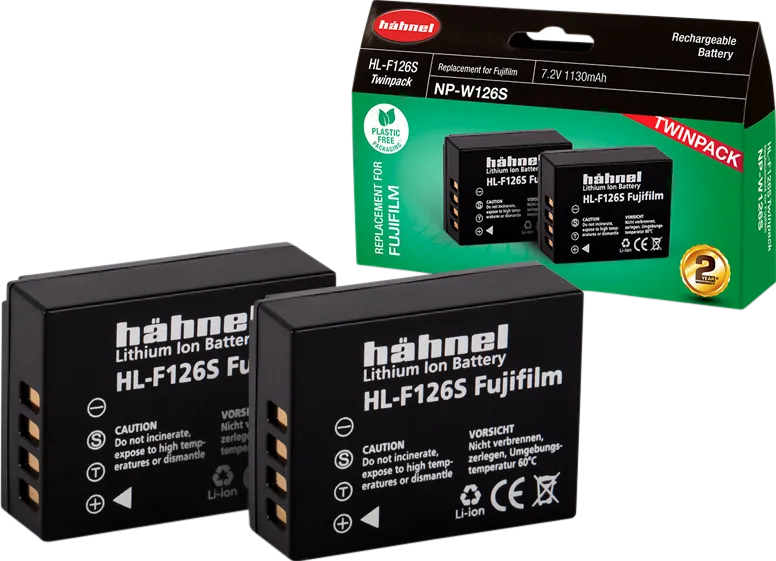 HAHNEL Baterie Fujifilm HL-F126s / NP-W126S Twin Pack