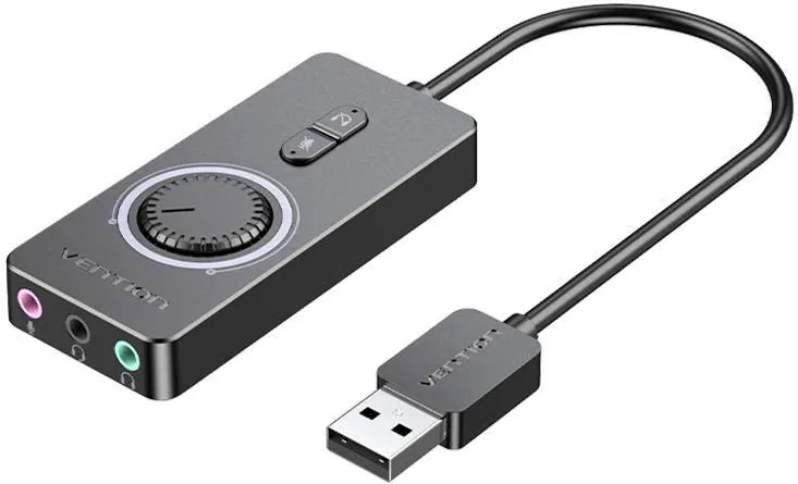 Placa de Sunet Vention Placa sunet Externa USB 2.0 Vention CDRBF 1m (czarny)