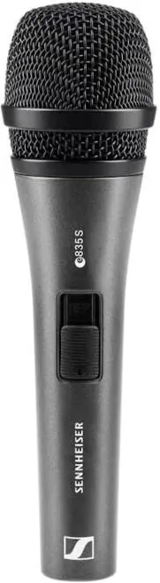 Microfon Sennheiser  E 835-S - vocal, dynamic, cardioid microphone with on-off switch