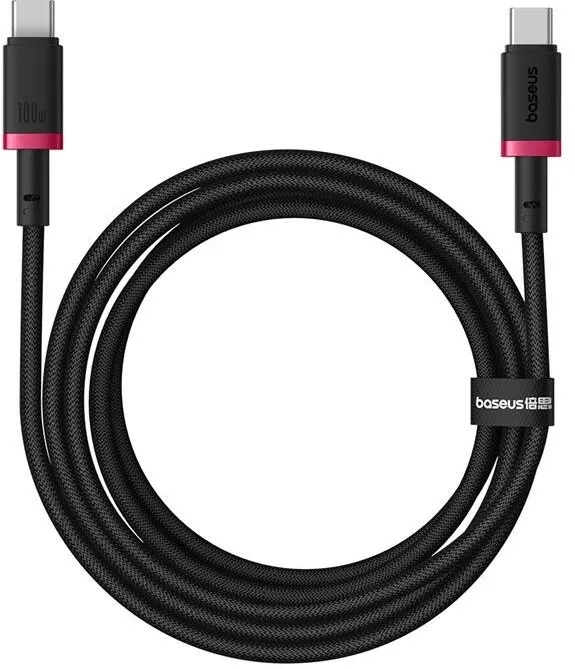Baseus  Dura Type C to Type C 100 W fast charging cable 2 m Black, Red